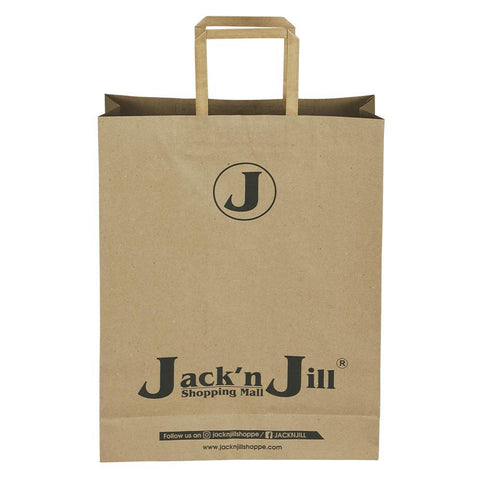 Jack n Jill Big - Brown Paper Bag - 12 x 16 x 4 - yessirbags.in