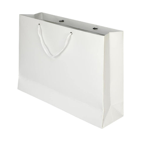 Sakshi - White - Plain - 17 x 13 x 4 - yessirbags.in